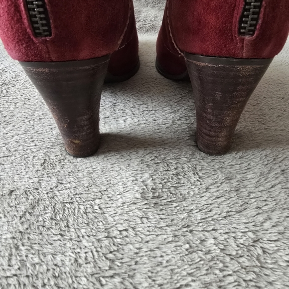 Shoe The Bear Bijou burgundy suede ankle boots size 8 - Picture 8 of 14